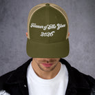 The Tractor Mugs Store Moss/ Khaki Farmer of The Year 2026 | Retro 70's Trucker Cap Quality Farmers Merch