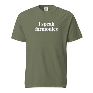 The Tractor Mugs Store Moss / S I Speak Farmonics | Unisex Premium T-shirt Quality Farmers Merch