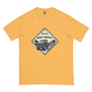 The Tractor Mugs Store Mustard / S John Deere 6930 TRAFFIC WHAT TRAFFIC? Heritage | Unisex Premium T-shirt Quality Farmers Merch