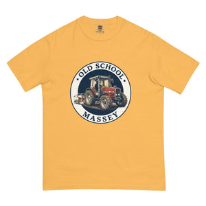 The Tractor Mugs Store Mustard / S Massey Ferguson 3075 OLD SCHOOL MASSEY Engraving | Unisex Premium T-shirt Quality Farmers Merch