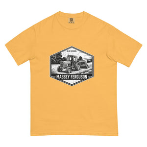 The Tractor Mugs Store Mustard / S Massey Ferguson 390T OLD SCHOOL MASSEY FERGUSON Moose | Unisex Premium T-shirt Quality Farmers Merch