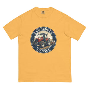 The Tractor Mugs Store Mustard / S Massey Ferguson 6480 OLD SCHOOL MASSEY Engraving | Unisex Premium T-shirt Quality Farmers Merch