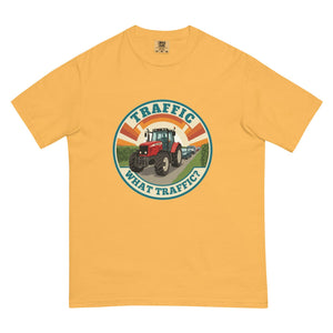 The Tractor Mugs Store Mustard / S Massey Ferguson 6480 TRAFFIC WHAT TRAFFIC? Retro | Unisex Premium T-shirt Quality Farmers Merch