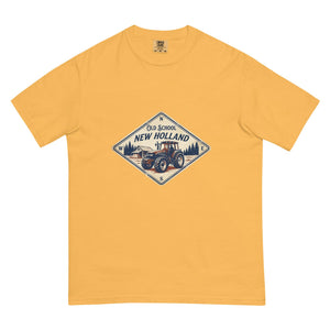 The Tractor Mugs Store Mustard / S New Holland TM 135 OLD SCHOOL NEW HOLLAND Heritage | Unisex Premium T-shirt Quality Farmers Merch