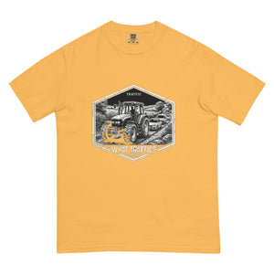 The Tractor Mugs Store Mustard / S New Holland TM 135 TRAFFIC WHAT TRAFFIC? Moose | Unisex Premium T-shirt Quality Farmers Merch