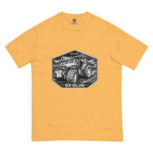 The Tractor Mugs Store Mustard / S New Holland TM 155 OLD SCHOOL NEW HOLLAND Moose | Unisex Premium T-shirt Quality Farmers Merch