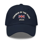 The Tractor Mugs Store Navy British Farmer of the Year 2025 | Dad Hat Quality Farmers Merch