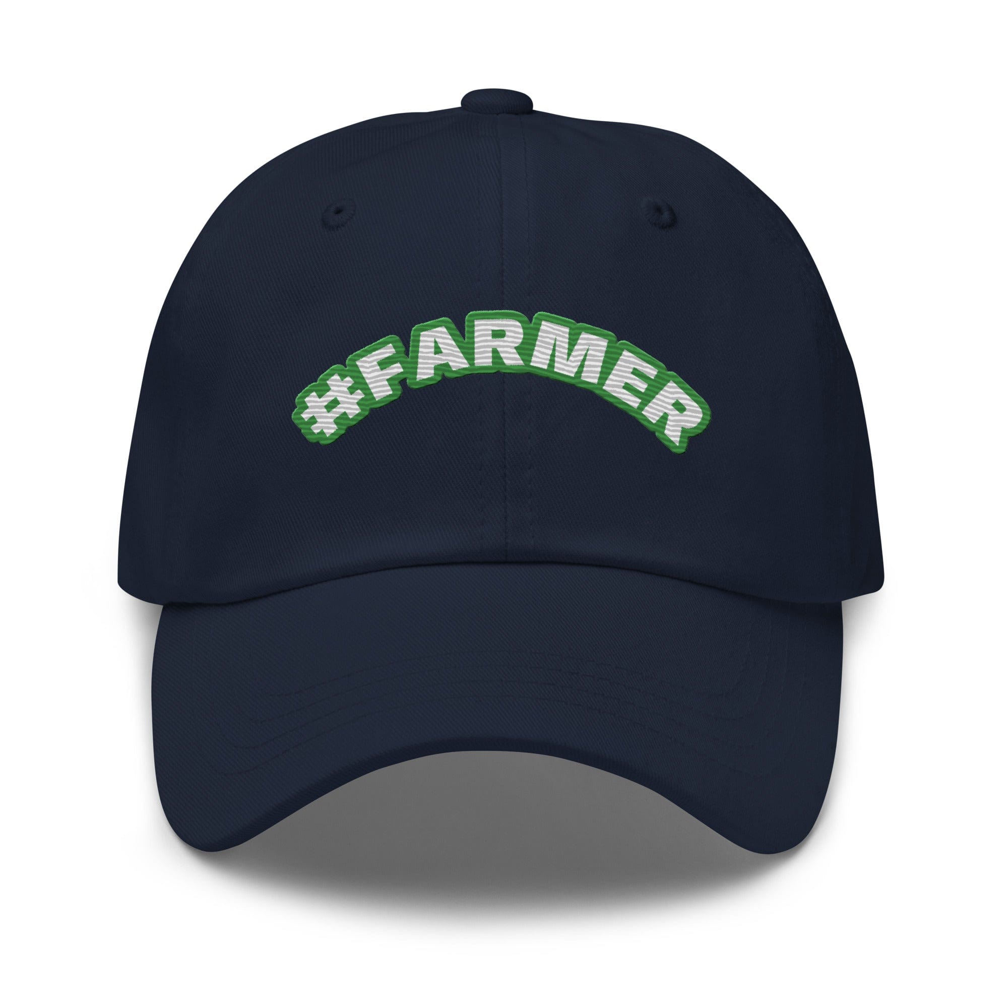 The Tractor Mugs Store Navy #FARMER | Dad Hat Quality Farmers Merch