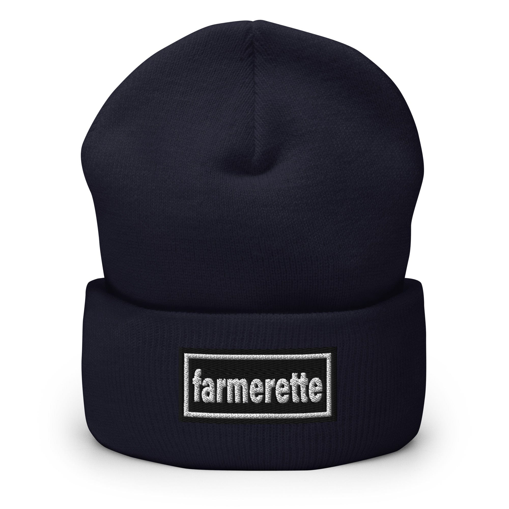 The Tractor Mugs Store Navy OASIS Style 'Farmerette' | Cuffed Beanie Quality Farmers Merch