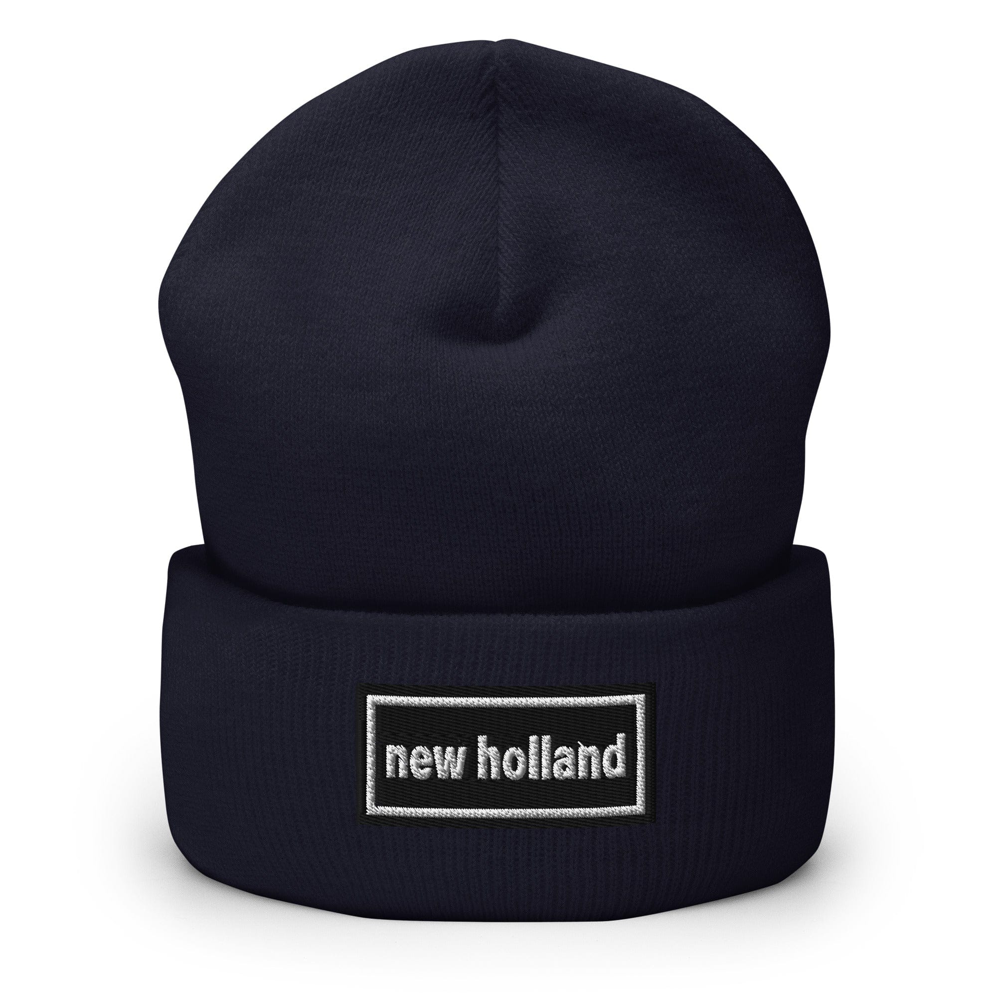 The Tractor Mugs Store Navy OASIS Style 'New Holland" | Cuffed Beanie Quality Farmers Merch