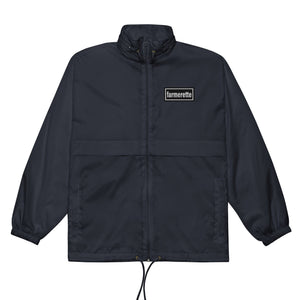 The Tractor Mugs Store Navy / S Oasis Style Farmerette Windbreaker | Unisex Embroidered Quality Farmers Merch