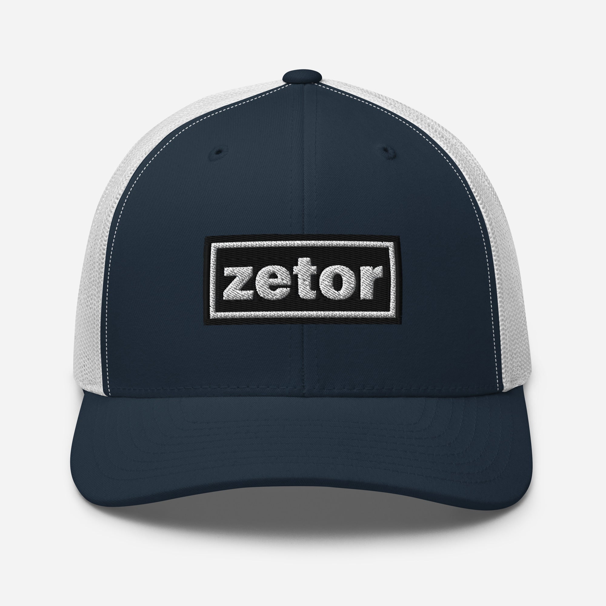 The Tractor Mugs Store Navy/ White Oasis Style Retro Zetor | Trucker Cap Quality Farmers Merch