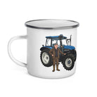 The Tractor Mugs Store New Holland 110 Man | Enamel Mug Quality Farmers Merch