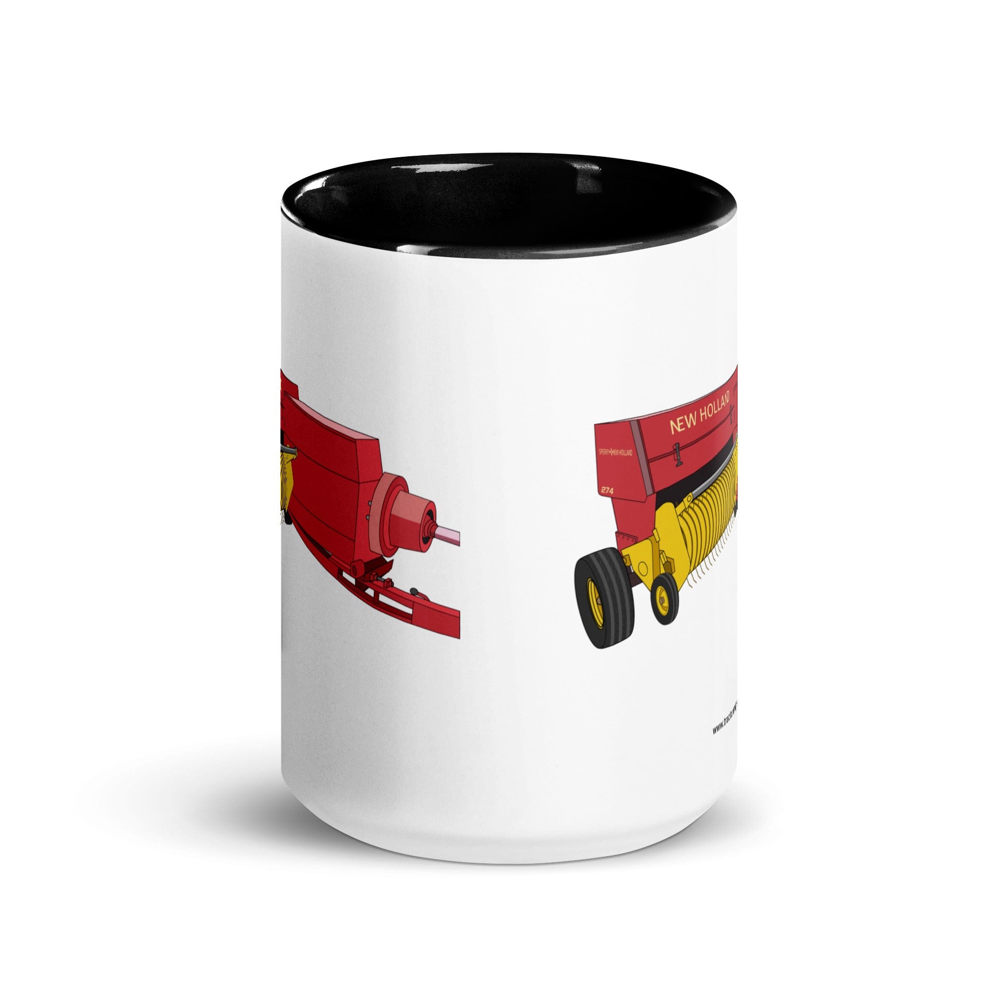 The Tractor Mugs Store New Holland 274 Square Baler | Mug with Color Inside Quality Farmers Merch