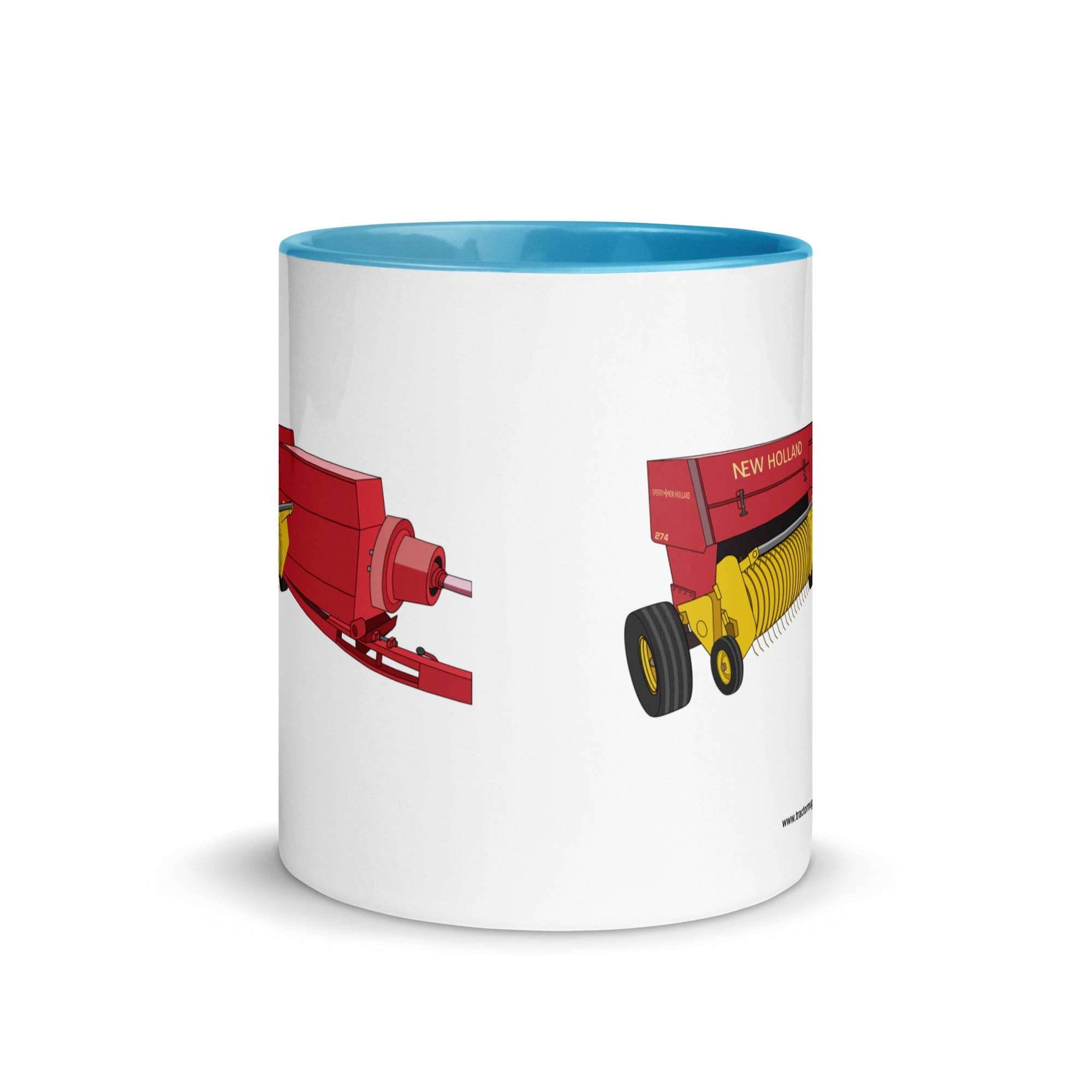 The Tractor Mugs Store New Holland 274 Square Baler | Mug with Color Inside Quality Farmers Merch