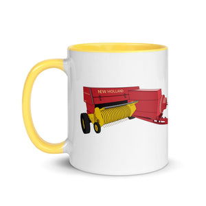 The Tractor Mugs Store New Holland 274 Square Baler | Mug with Color Inside Quality Farmers Merch