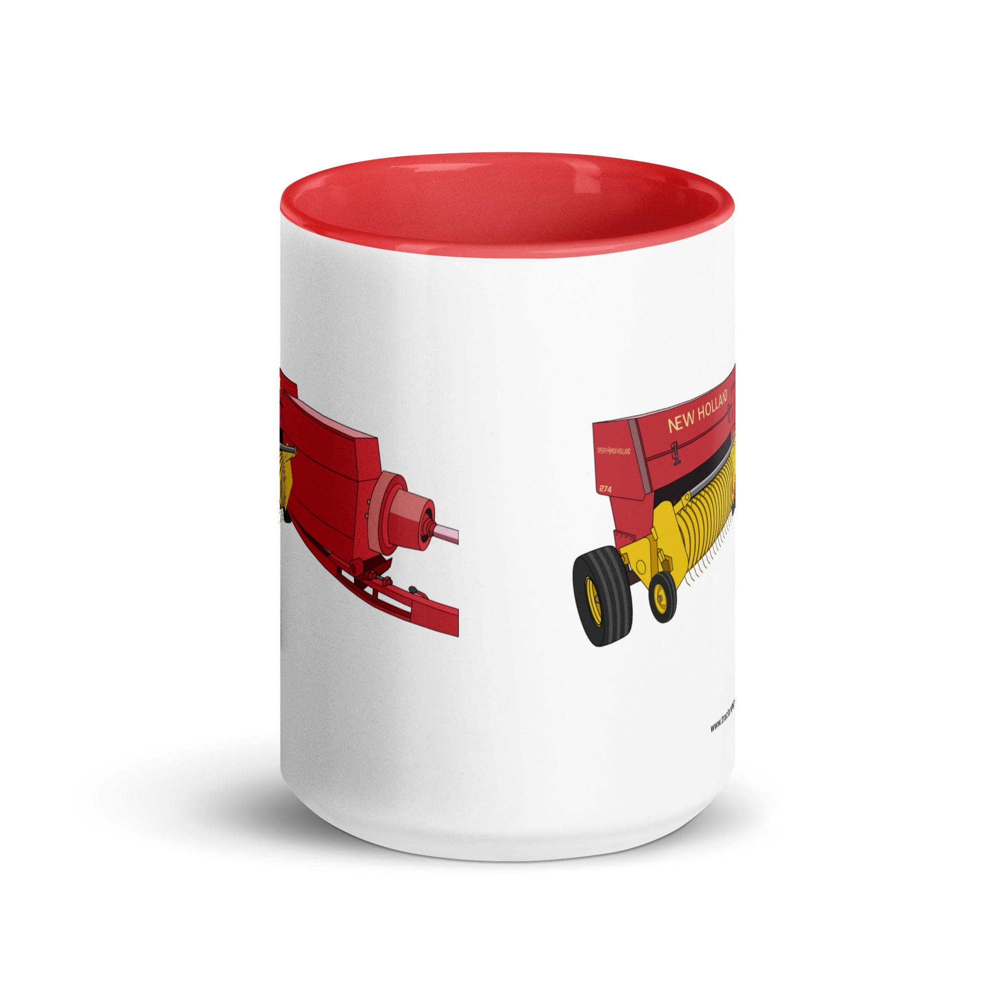 The Tractor Mugs Store New Holland 274 Square Baler | Mug with Color Inside Quality Farmers Merch