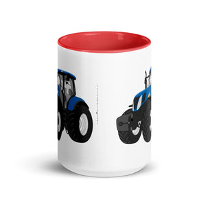 The Tractor Mugs Store New Holland 7040 | Mug with Color Inside Quality Farmers Merch