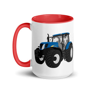 The Tractor Mugs Store New Holland 7040 | Mug with Color Inside Quality Farmers Merch