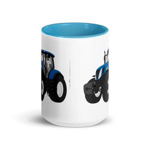 The Tractor Mugs Store New Holland 7040 | Mug with Color Inside Quality Farmers Merch