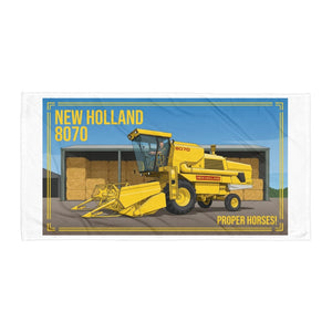 The Tractor Mugs Store New Holland 8070 PROPER HORSES! | Super Soft Towel Quality Farmers Merch