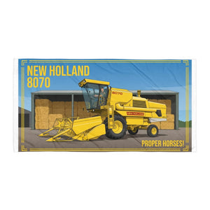 The Tractor Mugs Store New Holland 8070 PROPER HORSES! | Super Soft Towel Quality Farmers Merch