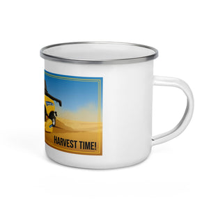 The Tractor Mugs Store New Holland CR 9090 NO TIME LIKE HARVEST TIME! | Enamel Mug Quality Farmers Merch