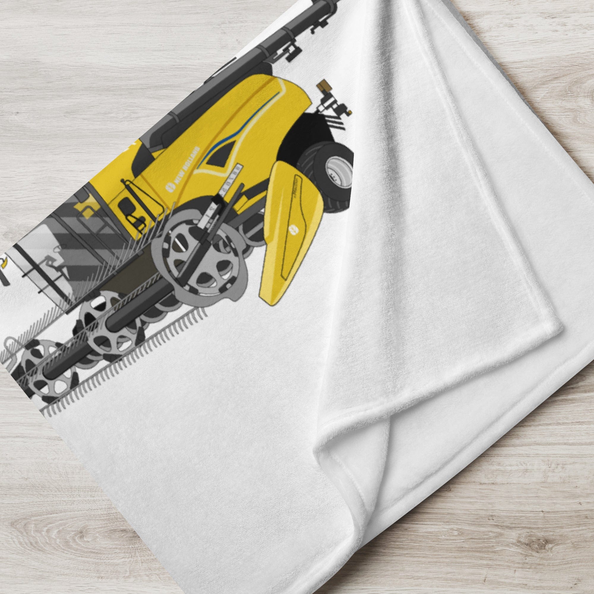 The Tractor Mugs Store New Holland CR Combine Harvester (2004) | Throw Blanket Quality Farmers Merch