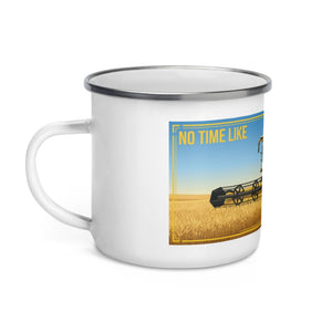 The Tractor Mugs Store New Holland CR9.90 NO TIME LIKE HARVEST TIME! | Enamel Mug Quality Farmers Merch