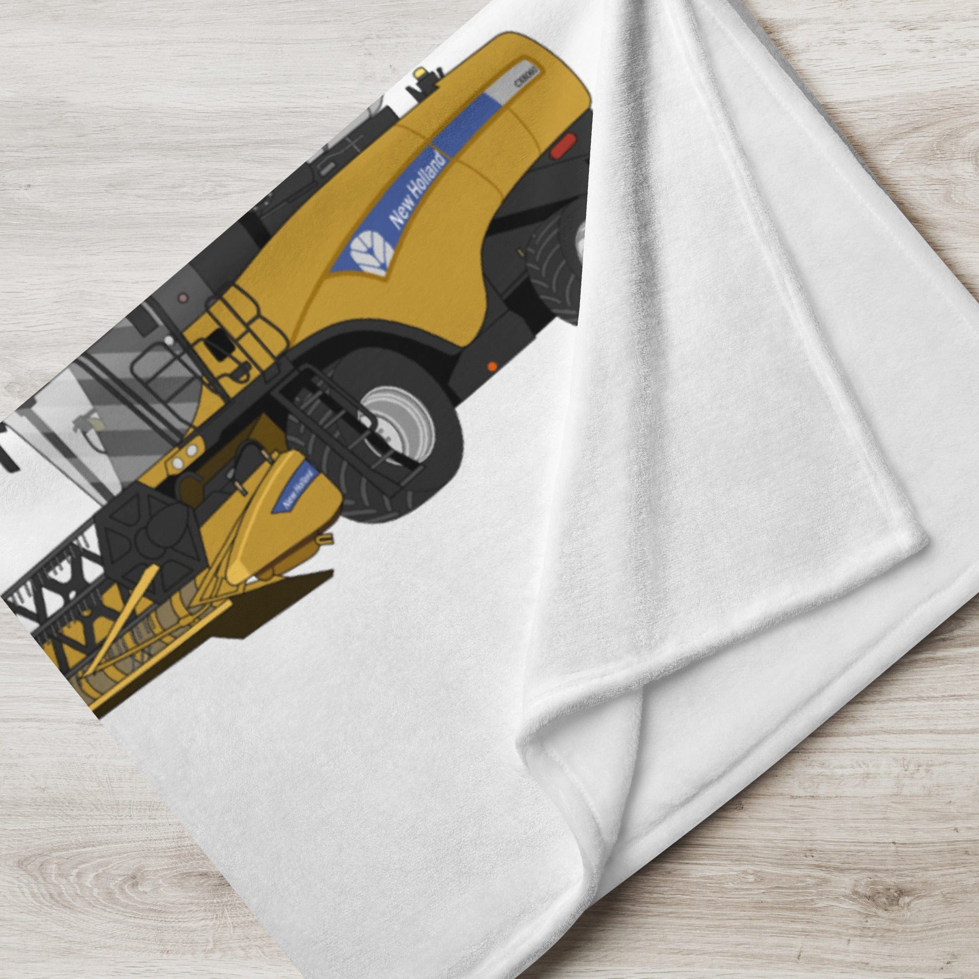 The Tractor Mugs Store New Holland CX 8060 Combine Harvester  | Throw Blanket Quality Farmers Merch