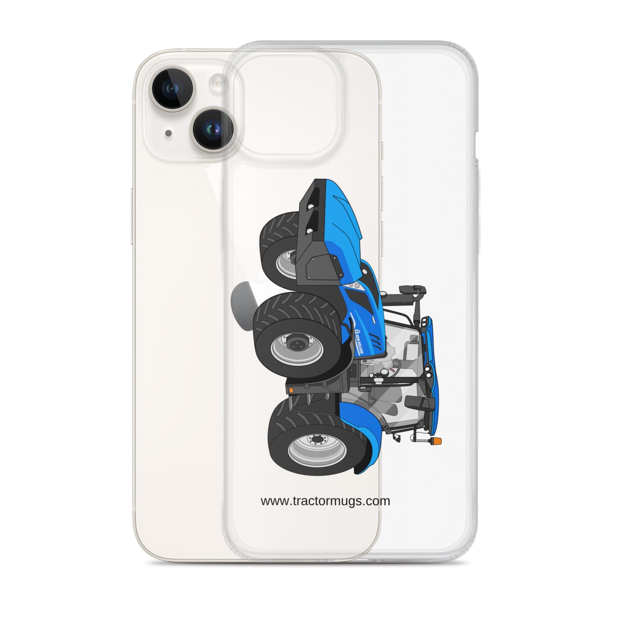 The Tractor Mugs Store New Holland T6 180 Methane | Clear Case for iPhone® Quality Farmers Merch