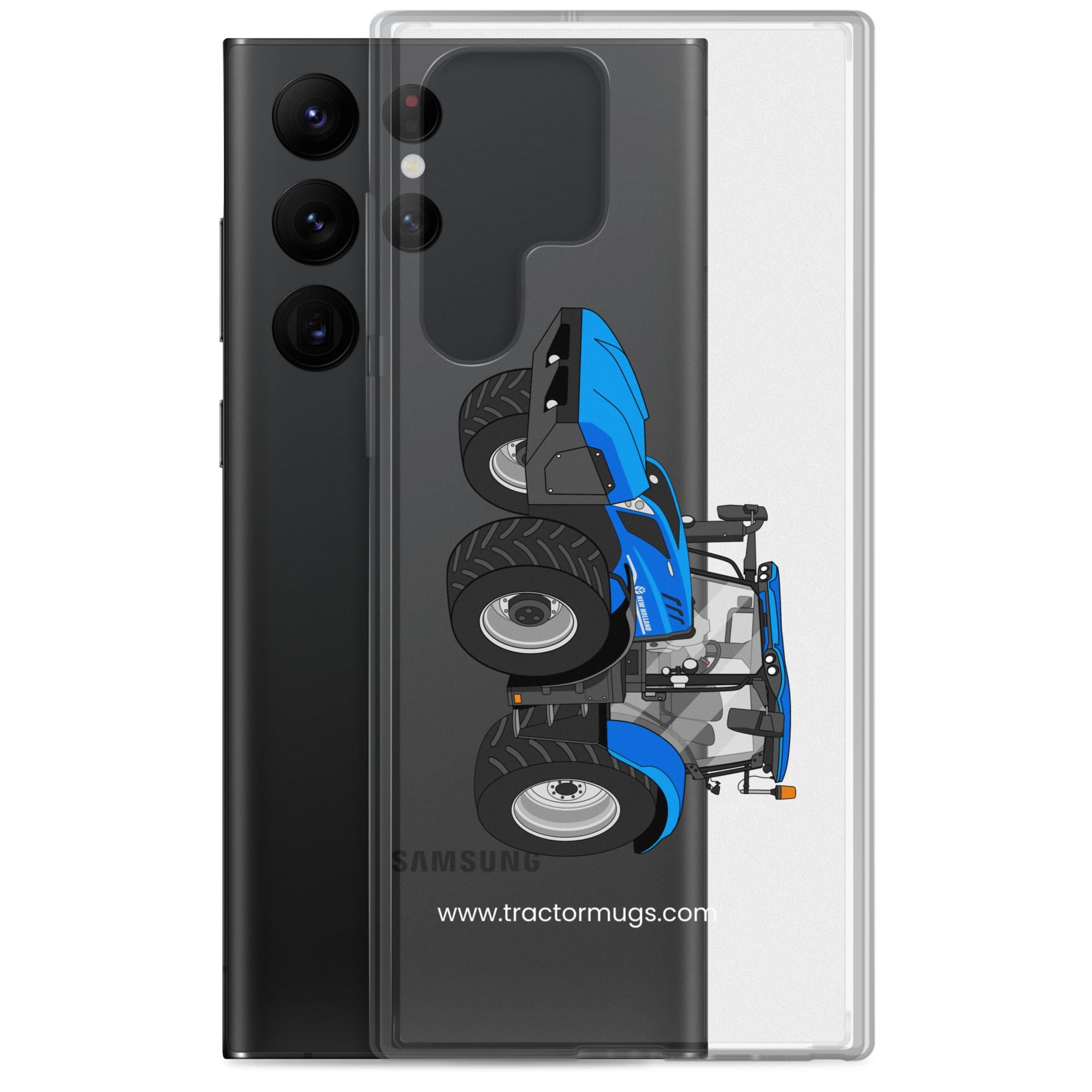 The Tractor Mugs Store New Holland T6 180 Methane | Clear Case for Samsung® Quality Farmers Merch