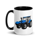 The Tractor Mugs Store New Holland T6 180 Methane | Mug with Color Inside Quality Farmers Merch