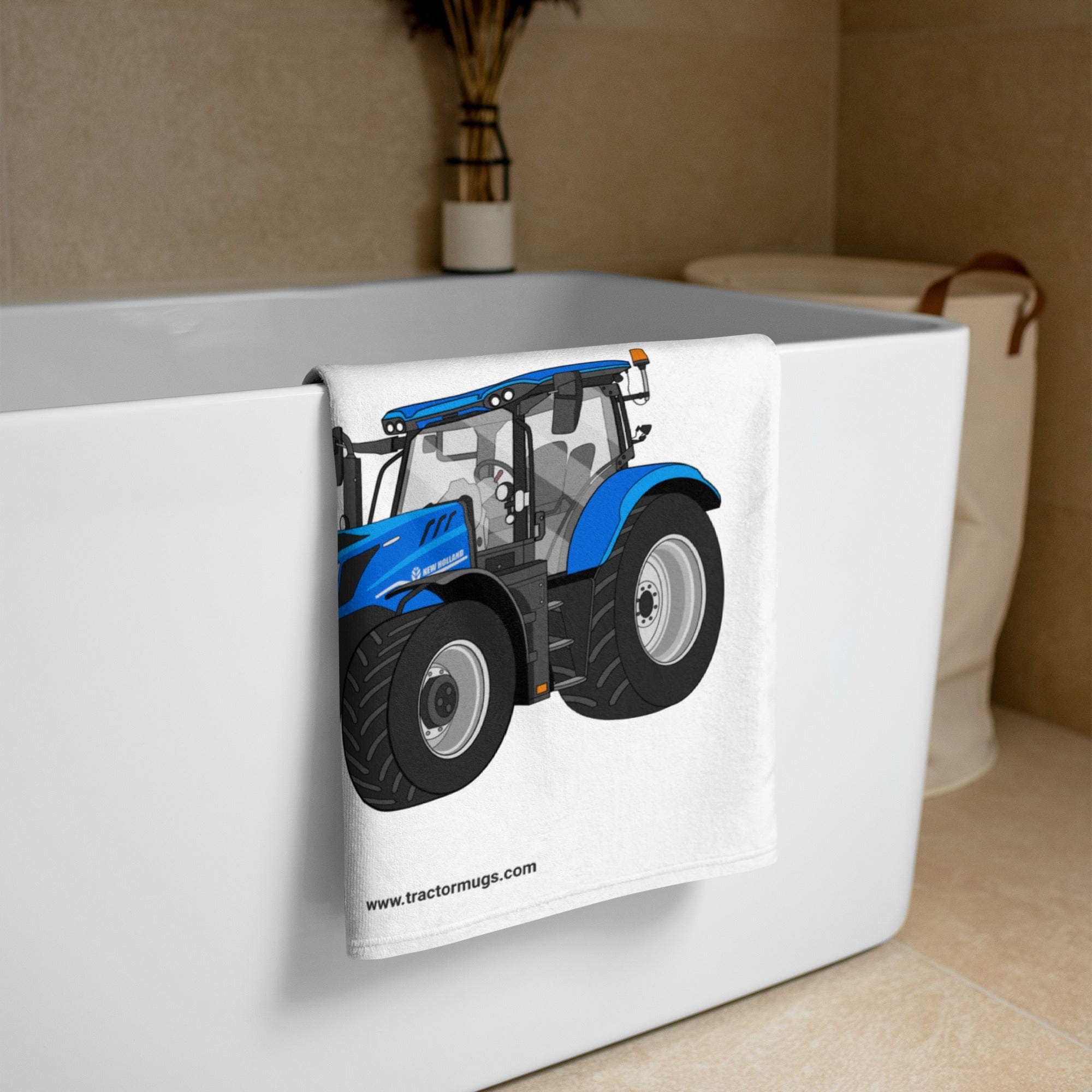 The Tractor Mugs Store New Holland T6 180 Methane | Towel Quality Farmers Merch