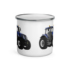 The Tractor Mugs Store New Holland T8 435 | Enamel Mug Quality Farmers Merch