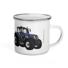 The Tractor Mugs Store New Holland T8 435 | Enamel Mug Quality Farmers Merch