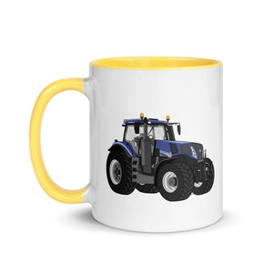 The Tractor Mugs Store New Holland T8 435 | Mug with Color Inside Quality Farmers Merch