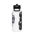 The Tractor Mugs Store New Holland T8 435 | Stainless steel water bottle with a straw lid Quality Farmers Merch