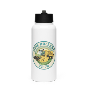 The Tractor Mugs Store New Holland TF 78 | Stainless Steel Water Bottle Quality Farmers Merch