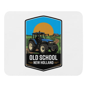 The Tractor Mugs Store New Holland TM 135 OLD SCHOOL NEW HOLLAND Bright | Mouse Mat Quality Farmers Merch