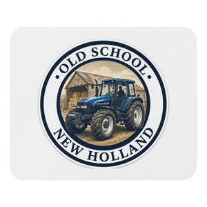 The Tractor Mugs Store New Holland TM 135 OLD SCHOOL NEW HOLLAND Engraving | Mouse Mat Quality Farmers Merch