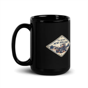 The Tractor Mugs Store New Holland TM 135 OLD SCHOOL NEW HOLLAND Heritage | Black Mug Quality Farmers Merch
