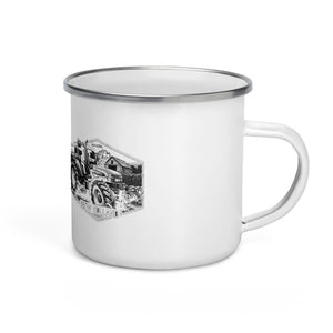 The Tractor Mugs Store New Holland TM 135 OLD SCHOOL NEW HOLLAND Moose | Enamel Mug Quality Farmers Merch