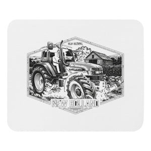 The Tractor Mugs Store New Holland TM 135 OLD SCHOOL NEW HOLLAND Moose | Mouse Mat Quality Farmers Merch