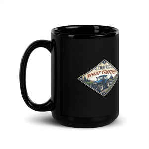 The Tractor Mugs Store New Holland TM 135 TRAFFIC WHAT TRAFFIC? Heritage | Black Mug Quality Farmers Merch