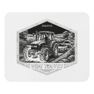 The Tractor Mugs Store New Holland TM 135 TRAFFIC WHAT TRAFFIC? Moose | Mouse Mat Quality Farmers Merch