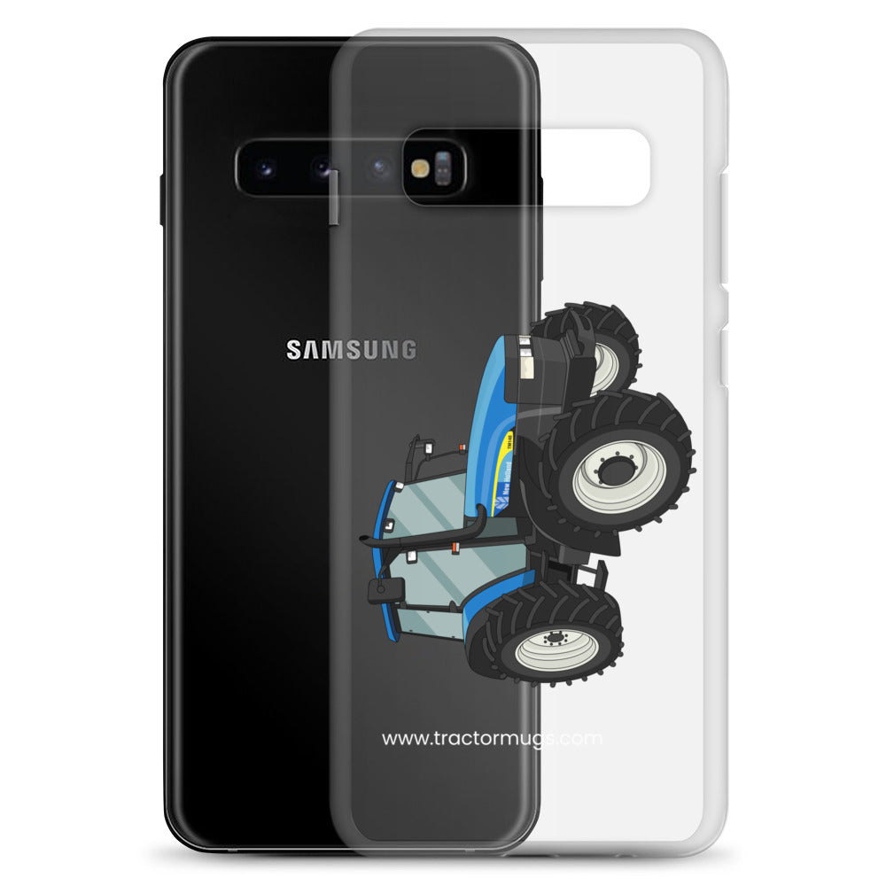 The Tractor Mugs Store New Holland TM 140 | Clear Case for Samsung® Quality Farmers Merch