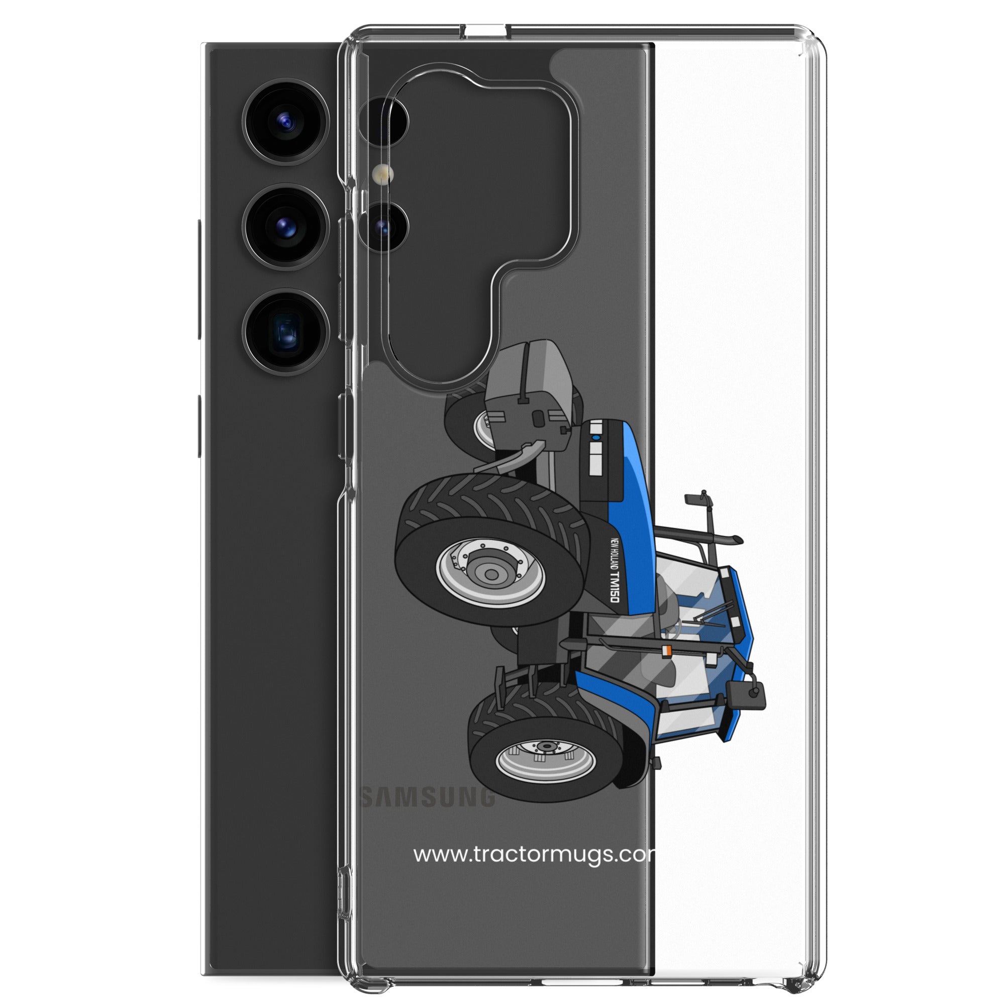 The Tractor Mugs Store New Holland TM 150 Super Steer | Clear Case for Samsung® Quality Farmers Merch