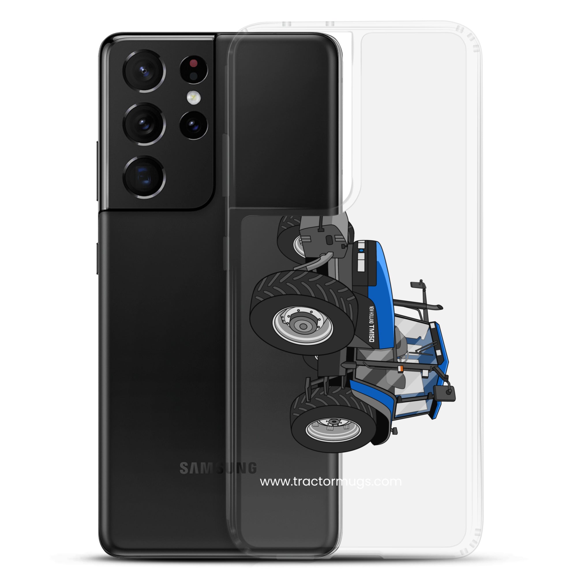 The Tractor Mugs Store New Holland TM 150 Super Steer | Clear Case for Samsung® Quality Farmers Merch