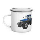 The Tractor Mugs Store New Holland TM 150 Super Steer | Enamel Mug Quality Farmers Merch